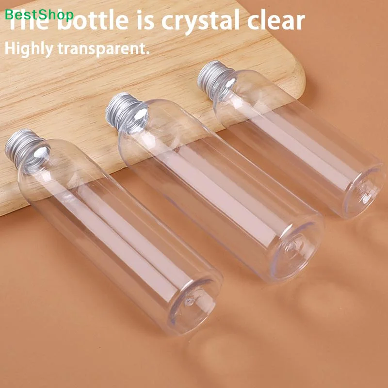 Picture 3: ☭5ml-500ml Plastic Bottle Aluminum Cap Transparent Empty Bottle Lotion Sample Cosmetic Dispensing Bottles For Travel