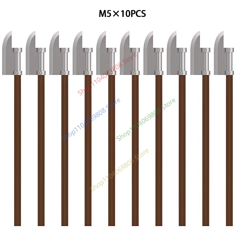 Mittelalterliche Bausteine Soldatenfiguren Charakterzubehör Klinge Schwert Scheide Umhang Speer Messer Cowboyhut Bausteine Spielzeug N16