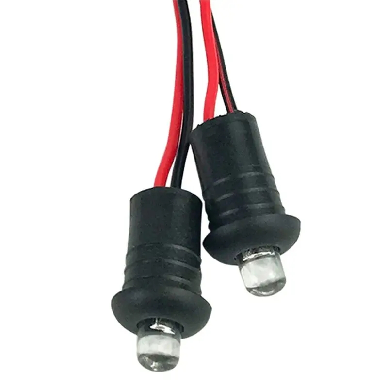 6 Pcs 12V Blue Flashing Dummy Fake Car Alarm Dash Mount LED Light Motorcycle Accessories