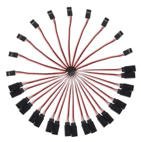 10pcs/lot 10CM  Male to Male JR Plug Servo Extension Lead Wire Cable 100mm for RC Plane Quadcopter