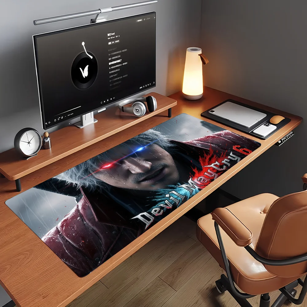 Game D-DEVIL MAY C-CRY 6  Mouse Pad Non-slip Rubber Computer Mat Gamer Balance Decoracion Deskmat Laptop Office Large