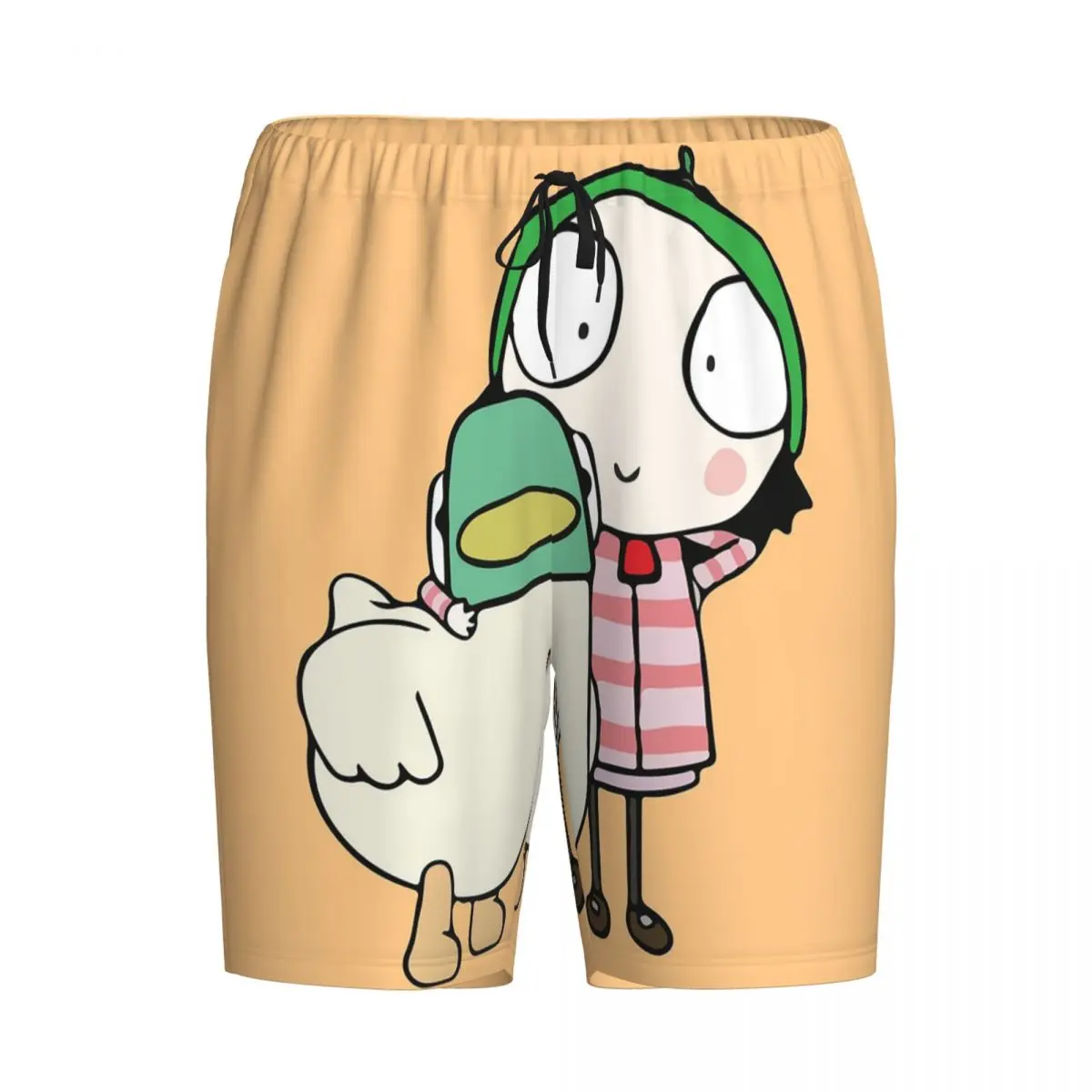 

Мужские пижамные штаны Custom Sarah And Duck: шорты для сна и отдыха, домашняя одежда