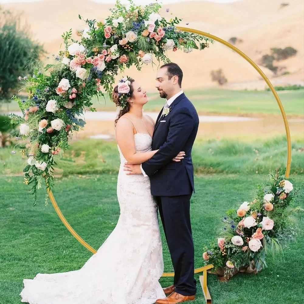 

6.6ft Wedding Arche, Stable Balloon Arch Stand, Metal Wedding Arch Backdrop Stands Circle Backdrop Stands Frame, Wedding Arche