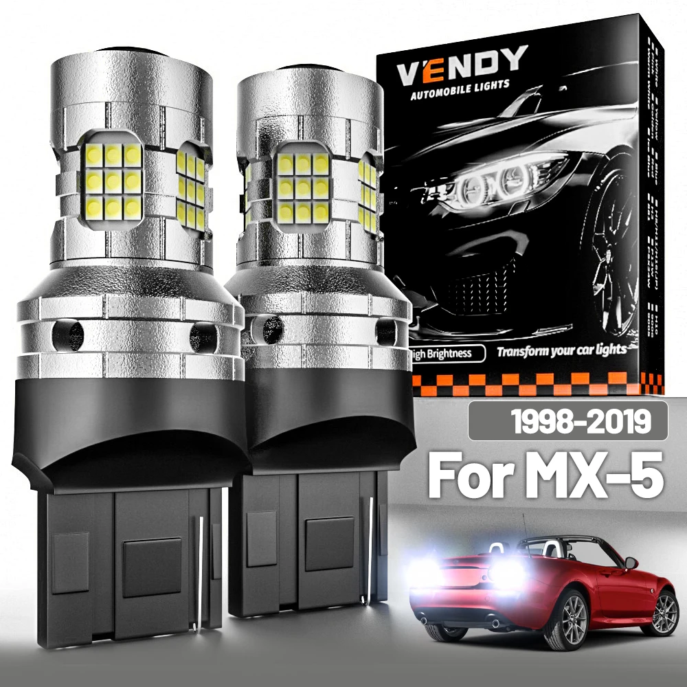 

2 шт. светодиодный фонарь заднего хода для Mazda MX-5 MX 5 MX5 NB NC ND 1998-2019 задний фонарь 2005 2006 2013 2014 2015 2016 аксессуары Canbus