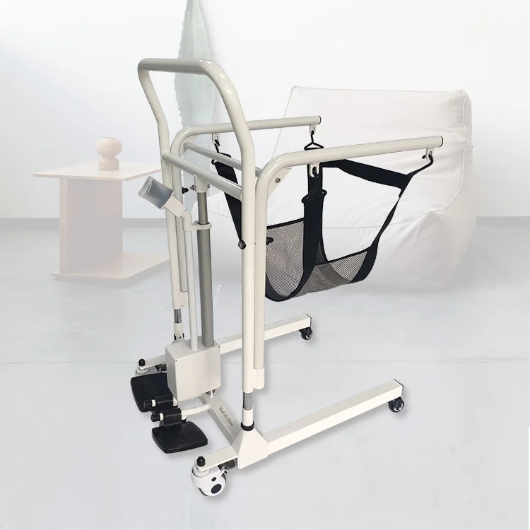 Coolfull Medical Portable Nursing Transfer Wheel Machine Easy Hydraulic Commode Patient Lift Chair for Bedridden Patients