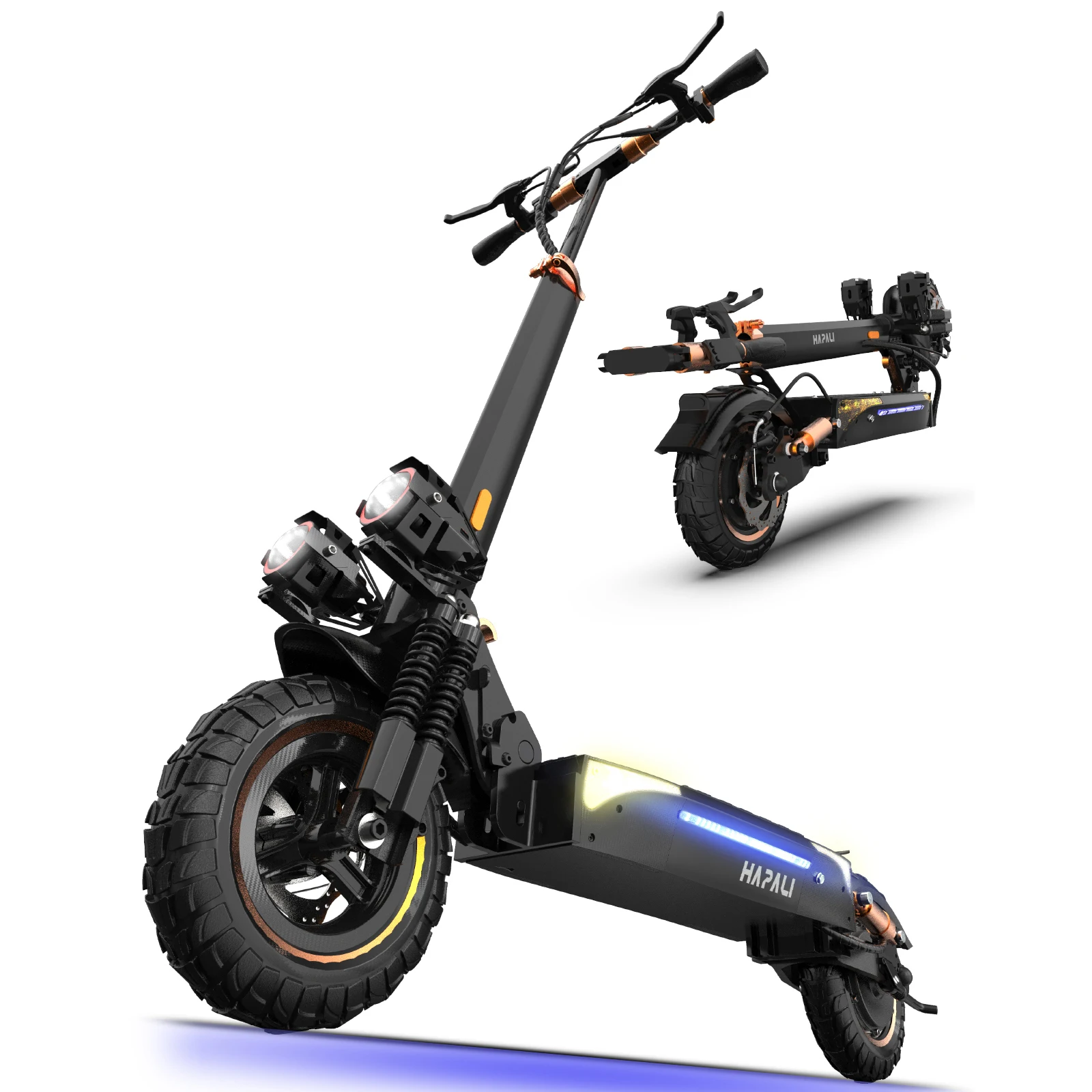 Off Road Electric Scooter, 48V 13AH 1200W Motor Folding E-Scooter, 11 1
