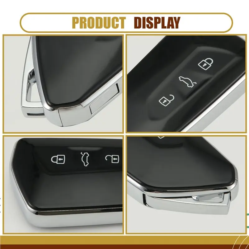 ac29-5X Car 3 Buttons Remote Control Key Shell Smart Key Card Case KDZA25 Remote Control Key Casing For VW Golf 8