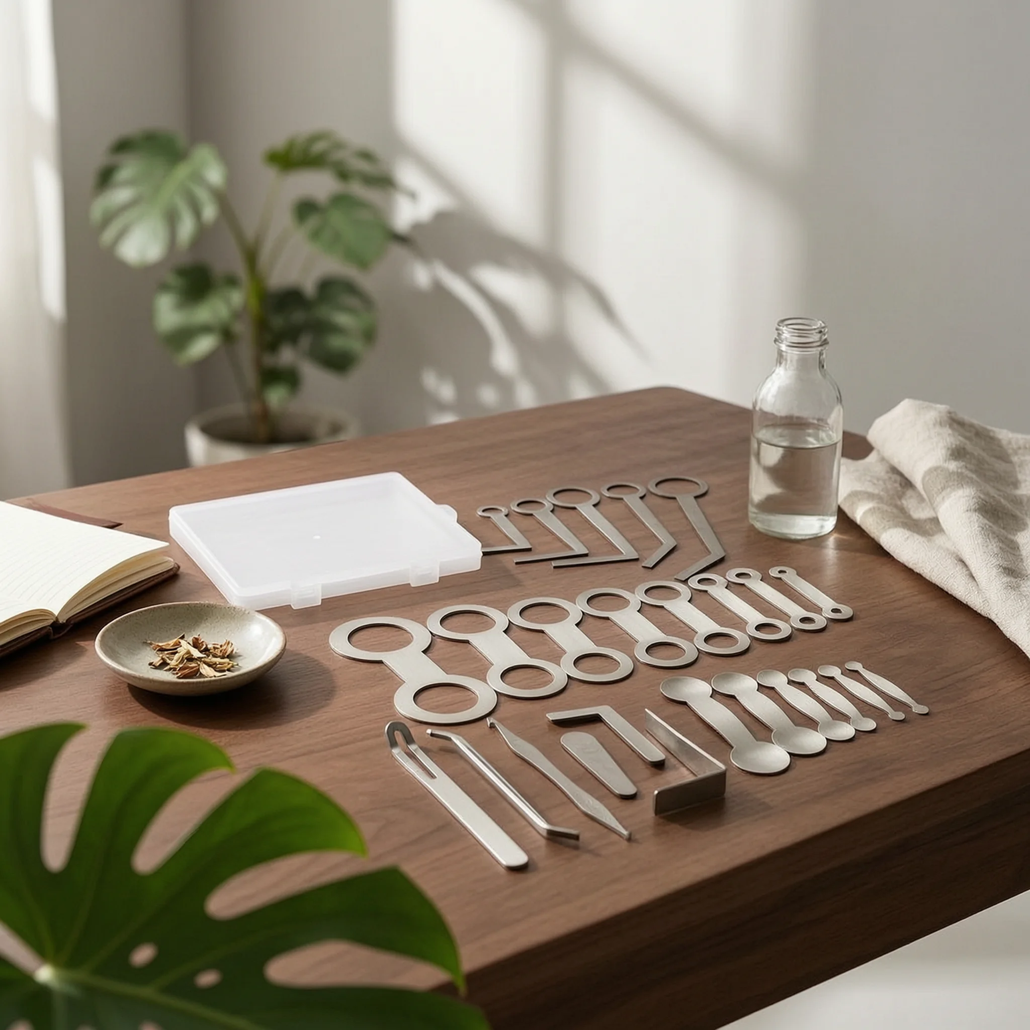 25 Pieces Saxophone Repair Tools with Case Silver-Toned Saxophone Pad Tool Pad Leveling Tool Long-Lasting Kit Convenient