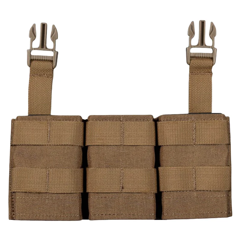 Kantong Magazen Tiga FAST 5.56 |   Panel Depan Desain Lepas Cepat Kompatibel MOLLE |   Aksesoris Petualangan Alam Liar