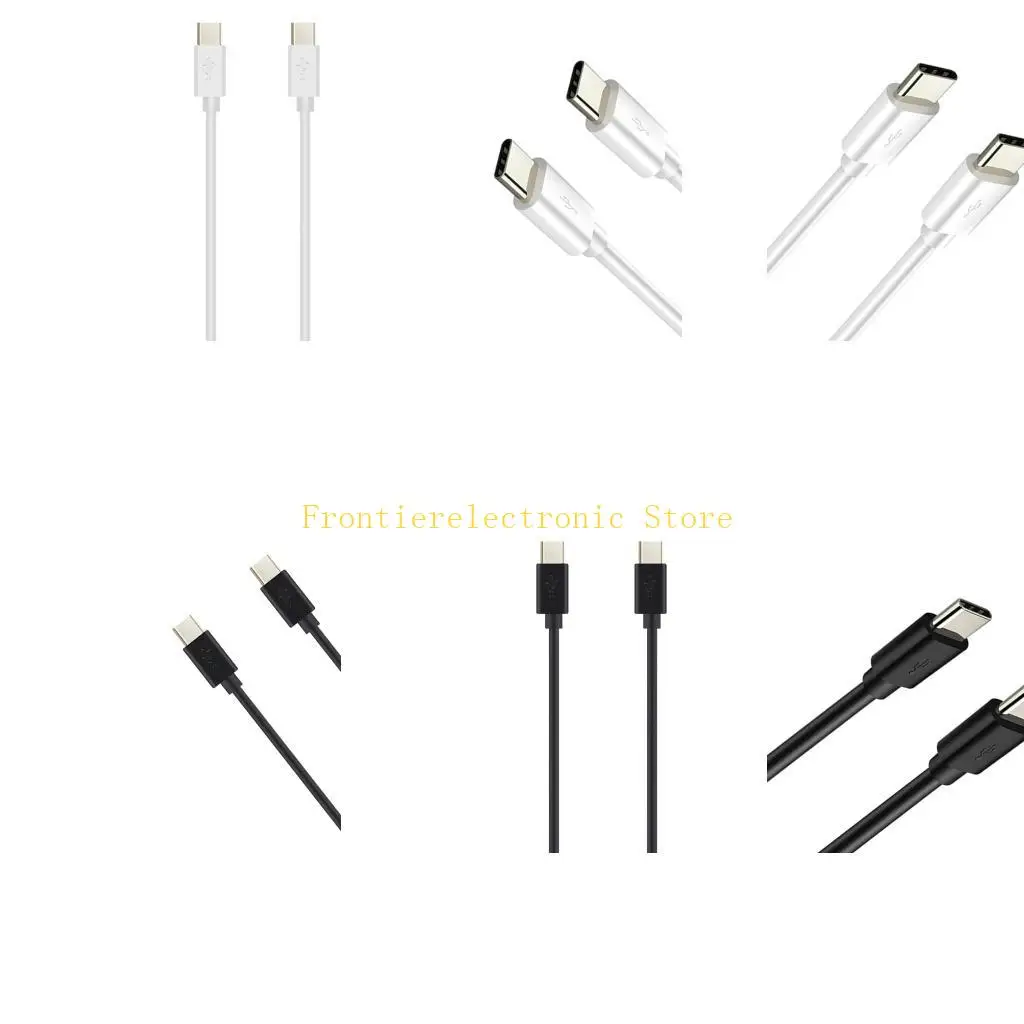 G8DB 3.2/6.5ft USB C to USB C Data Cable 3A Power Charging Cord Support Data Transmission for Type C Tablets Phones Laptops