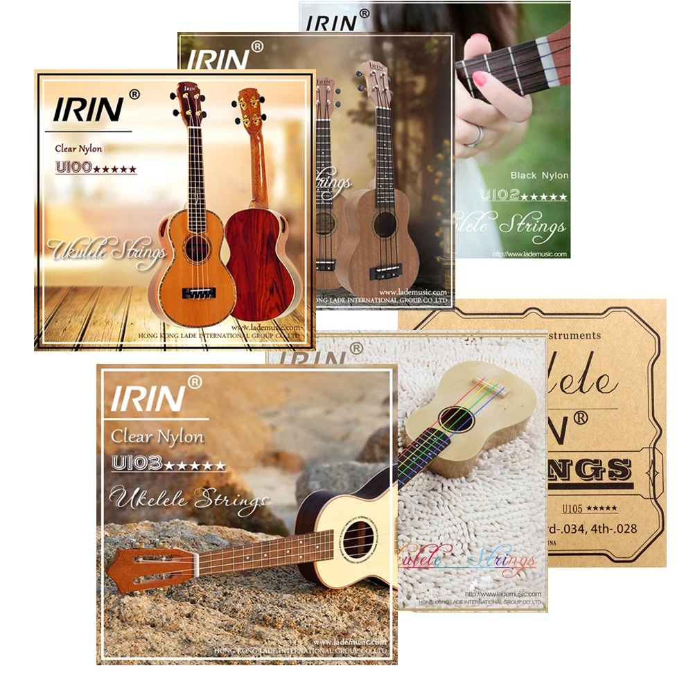 IRIN Ukulele Strings 4Pcs Universal Nylon Guitar String for Ukuleles Professional Musical Instruments Replacement Accessories