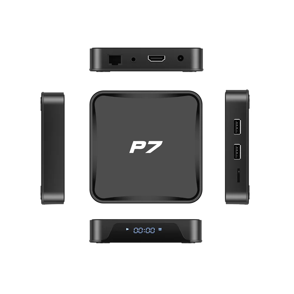 10PCS LOT  P7 tv box  Android Allwinner H618 Android 12 H.265 10bit HDR Smart Box with 2.4G 5G WiFi6 set top box