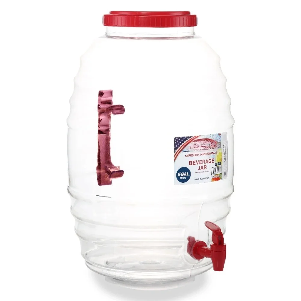 

Hot Sale.5 Gallon Vitrolero Red Beverage Dispenser.Fast delivery