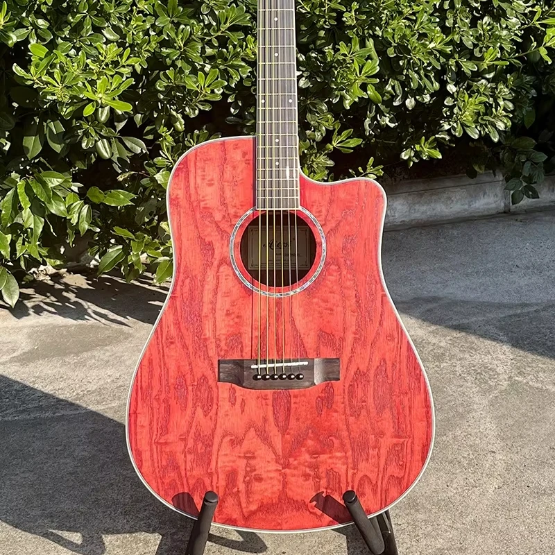 

Оптовая дешевая цена, индивидуальный бренд, 41-дюймовая ламинированная акустическая гитара из ольхи для гитариста OEM ODM, музыкальный инструмент
