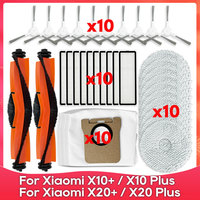 Fit For ( Xiaomi X10+ / X20+ / X20 Plus / BHR8124EU ) Accessory Part Main Side Brush Mop Dust Bag Filter Robot Vacuums Kit
