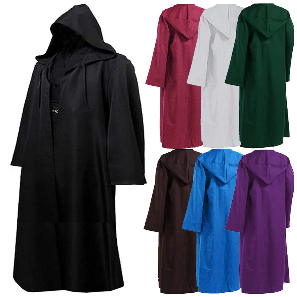 Fancy Cool Cosplay Costume Wide Range Of Uses With Men Hooded Robe Cloak Practical And Lightweight
