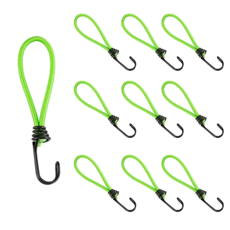 10packTarp Tent Fixing Cord Windbreak Tent Fixators Double Hook Binding Tied Rope  for Tent Stability and Fixation Drop Shipping