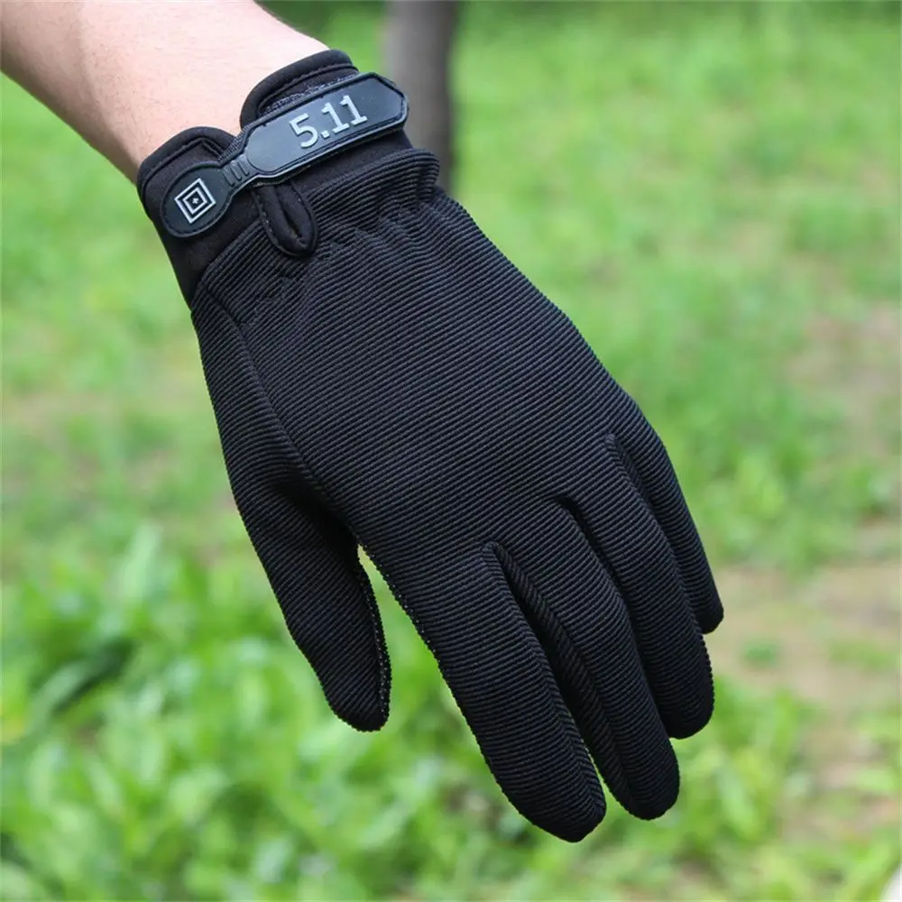 Guantes de dedo largo para hombre, manoplas delgadas para conducir, deportes, Fitness