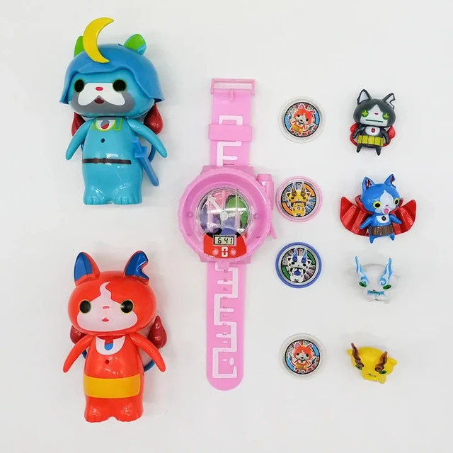 Juguete De Modelo De Anime Japones Yokai Watch Dx Figura De Accion Coleccion Yo Kai Pulsera Con Medallas Reloj De Musica Ligera Regalos Para Ninos Fantasia Figuras AliExpress