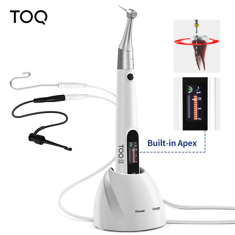2-In-1 Endodontic Motor With Integrated Apex Locator 360° Rotating Contra Angle Multi Functional Dental Device For Root Canal