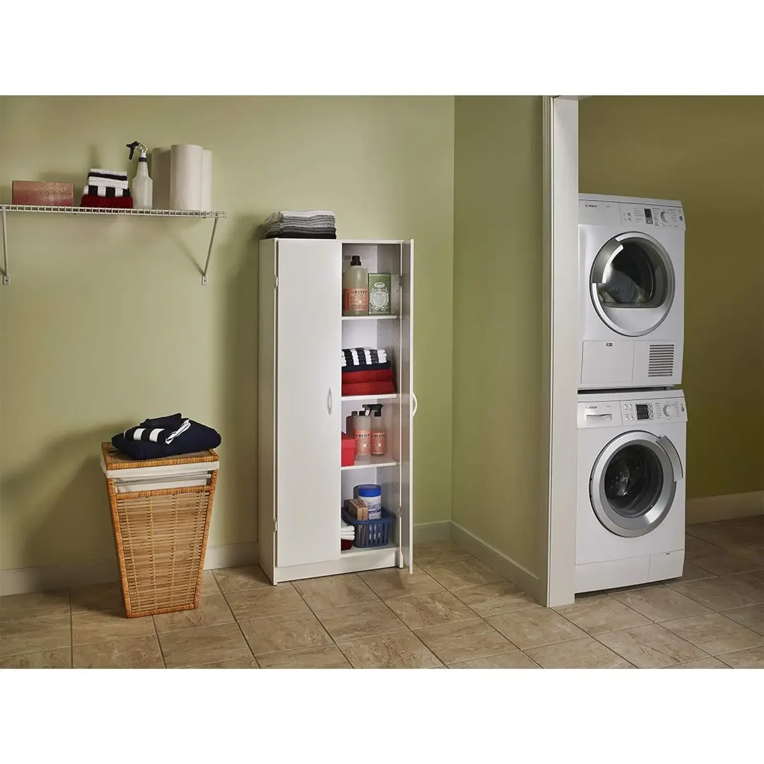 Kitchen Tools, latest model with 2-door adjustable kitchen storage locker, standing, 66% off price