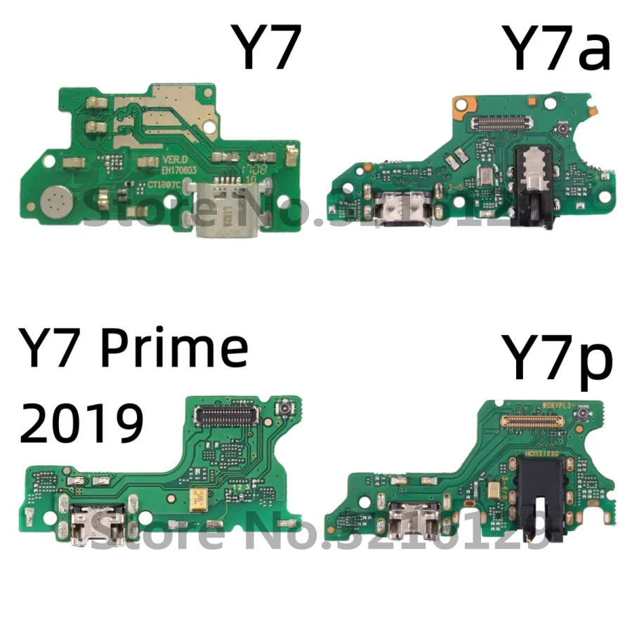 NOWY port ładowania USB Dock Ładowarka Wtyczka Złącze Płytka Elastyczny kabel MIC Do Huawei Y7 Y7a Y7p Y9 Y9a Y9s Prime 2018 2019 2020
