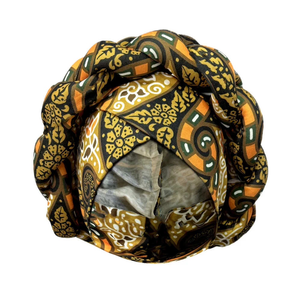 Afrikanische Headtie Motorhaube Hut Turban für Frauen Muslimischen Kopf Wrap Nigerian Schal Geflecht Hijab Femme Chemo Caps Abdeckung – Detail 11
