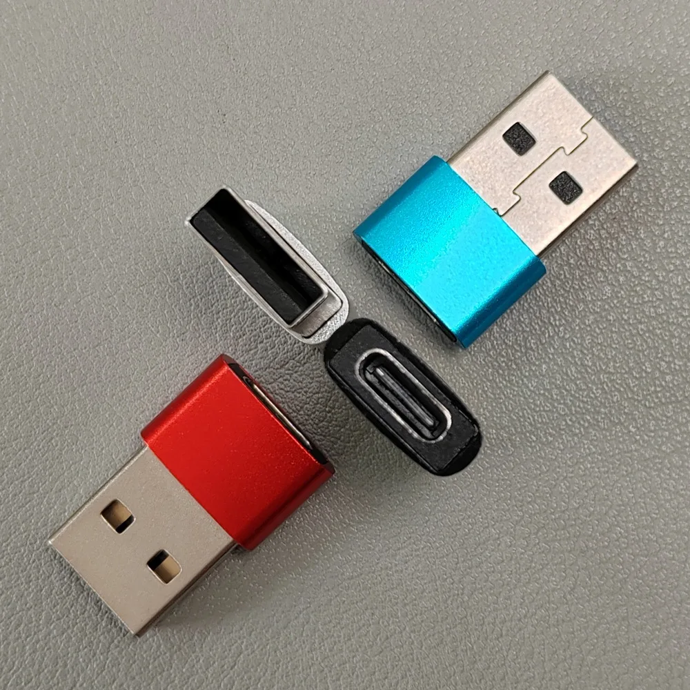 10Pcs USB 2.0 Male to Type‑C Female OTG Adapter, USB‑A to USB‑C Female Converter for Tablet, Stable High‑Speed Data Transfer