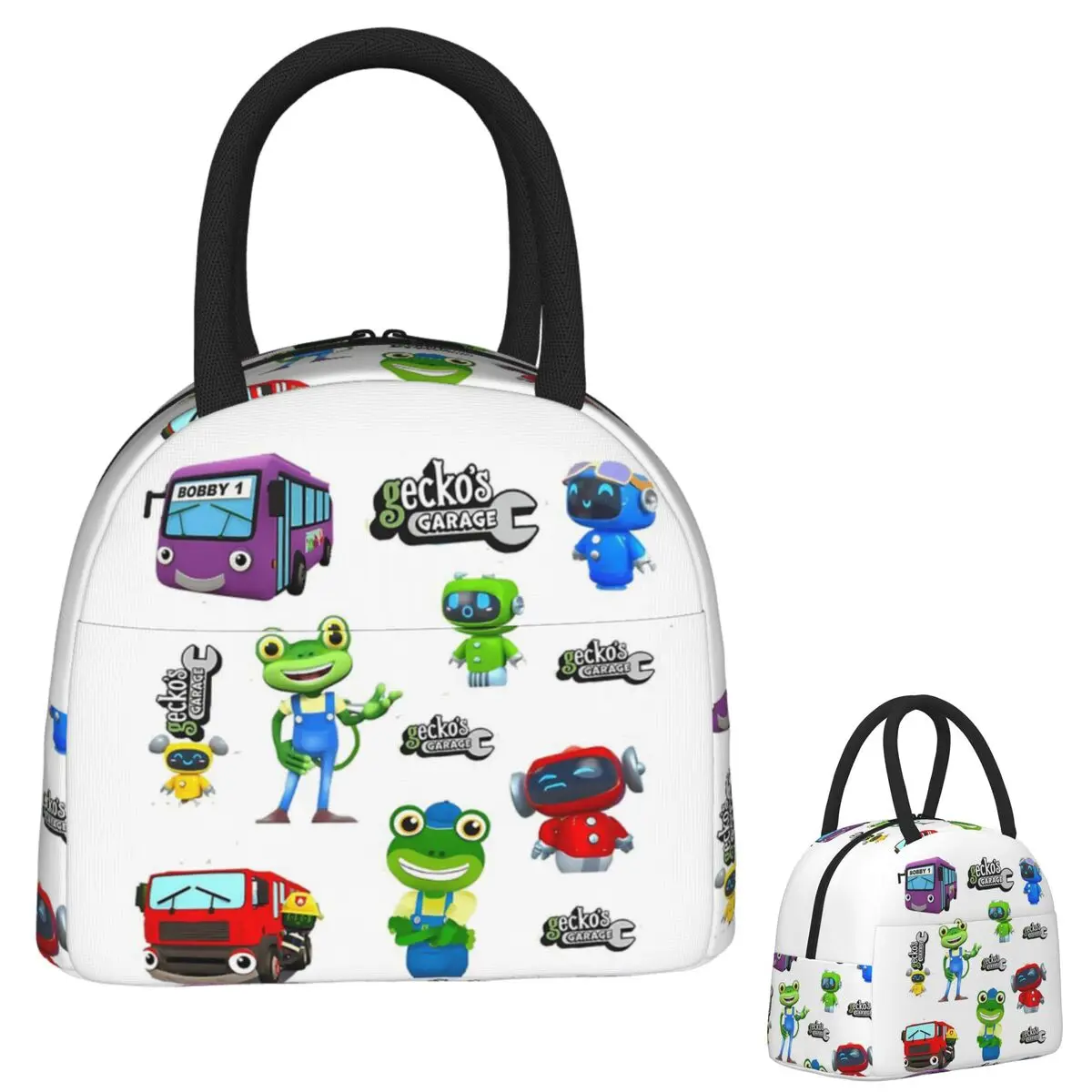 

Пакет Garage Geckos 9 и 3, бесплатные сумки для обеда Gecko, изолированная коробка для бенто, сумки для обеда, сумки для пикника, сумка-холодильник для женщин, студентов, школы