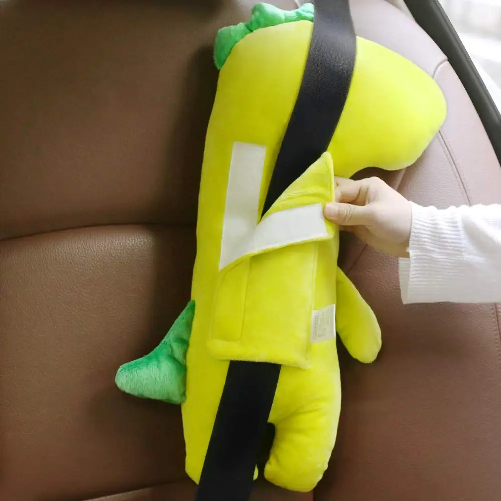 Seat Belt Pillow Kids Cover Vehicle Shoulder Pads Car Seatbelt Cushion for Kids Strap Pillows Animal Travel Unicorn Dinosaur