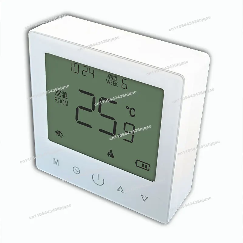 For 433 Wire-free Wireless Radio Frequency Thermostat Wall-hung Boiler Water Pump Passive Linkage Temperature Controller 500W