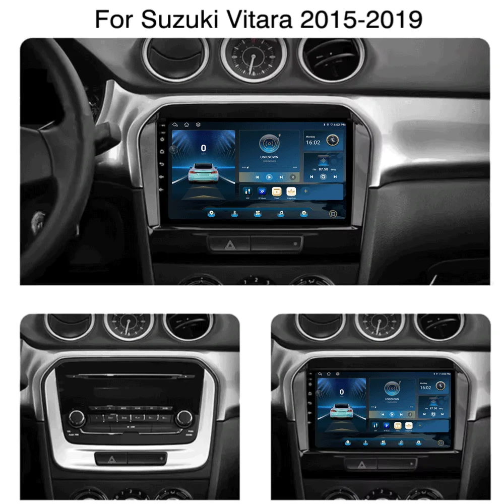Car Radio Android 16 Carplay For Suzuki Vitara 2015 - 2019 Navigation GPS Multimedia Player Stereo Wifi+4G Auto DSP BT 360 Camer