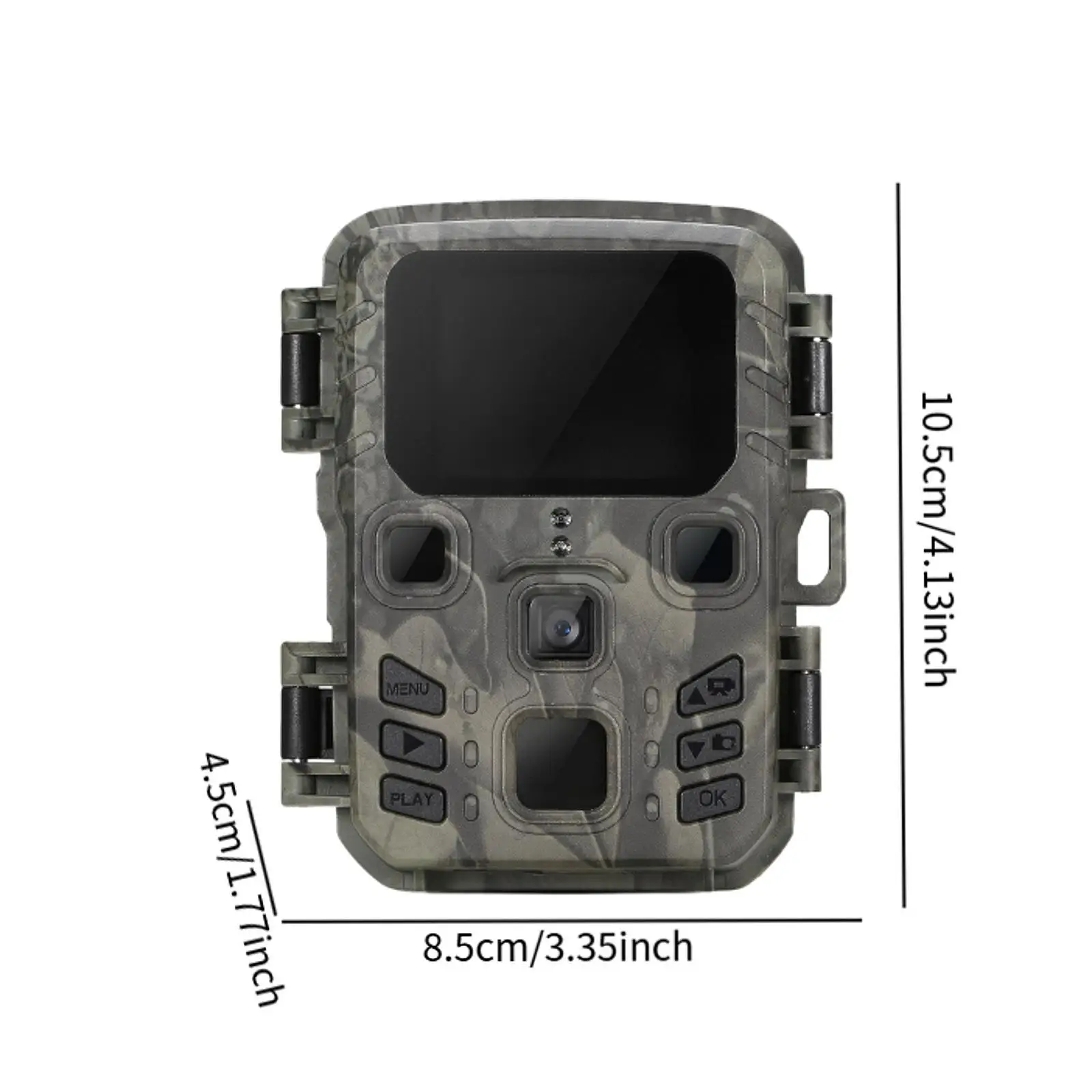 Digital Trail Camera 24MP Quick Trigger Game Cam IP65 Waterproof ABS Housing for Wildlife and Property