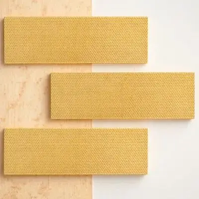 

3pcs Plastic Honeycomb Foundation Deep Beehive Comb Foundation Sheet Orange Durable Premium Quality Simple Design For Honey