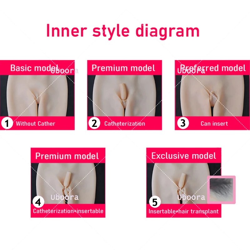 Silicone Pant with Fake Vagina Enhancer Hip Cosplay for Transgender Crossdresser Drag Queen Shemale Sissy