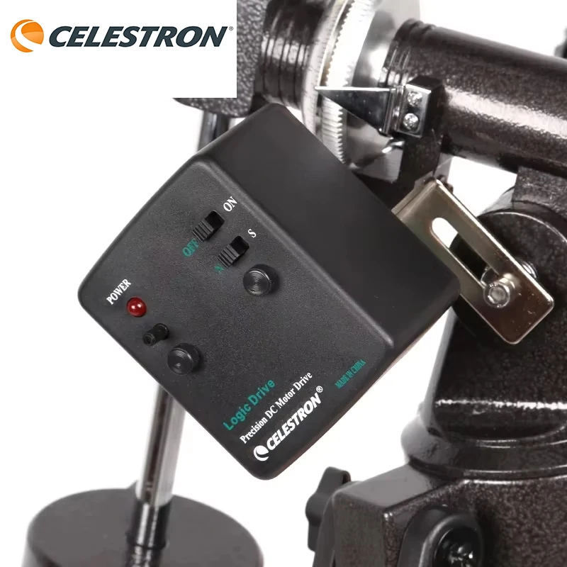 Celestron 93514 RA Single Axis Motor Drive for AstroMaster PowerSeeker EQ1 CG2 CG3 Equatorial Mount Telescope Accessory