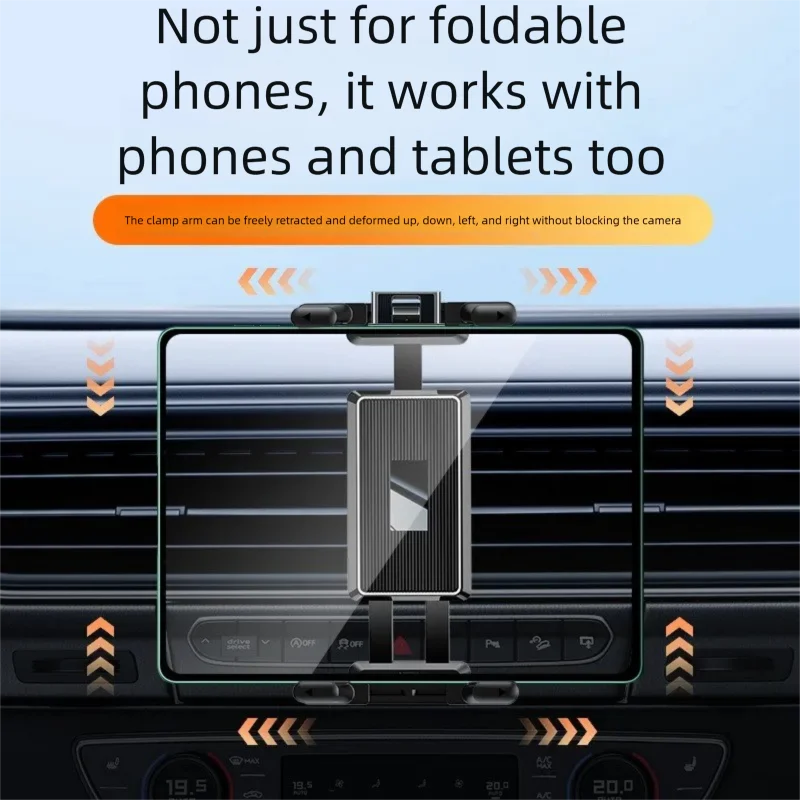 Tablet Vehicle Cradle Car Air Outlet Mount Stand For iPad Mini Samsung Xiaomi Huawei Folding Screen Mobile Phone 7