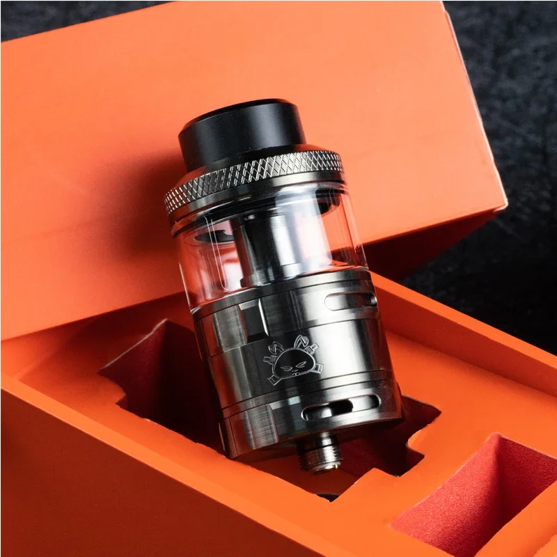 ถัง RTA แบบกระต่ายอ้วนแท้ความจุ5.5มล. ระบบการไหลของอากาศแบบคู่ RTA พร้อม0.37ohm Ni FAT clapton