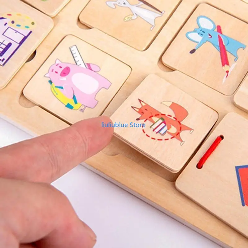 

Деревянный 3D-пазл для творческих развивающих игрушек для малышей от 3 лет 62CF