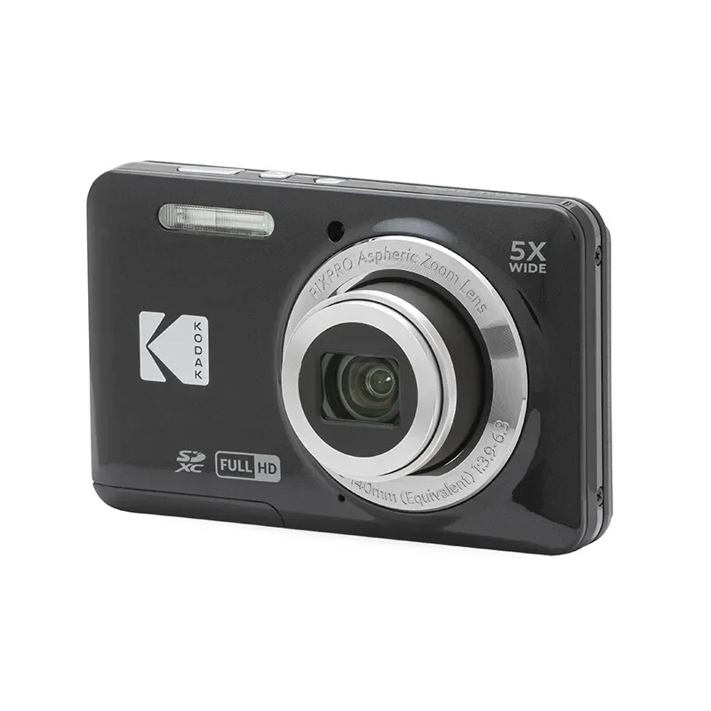 KODAK PIXPRO FZ55-RD 16MP Digitális camer 5X Optikai Búgás 28mm Nagy kiterjedésű szögben 1080P Hiánytalan Merevlemez videó 2.7