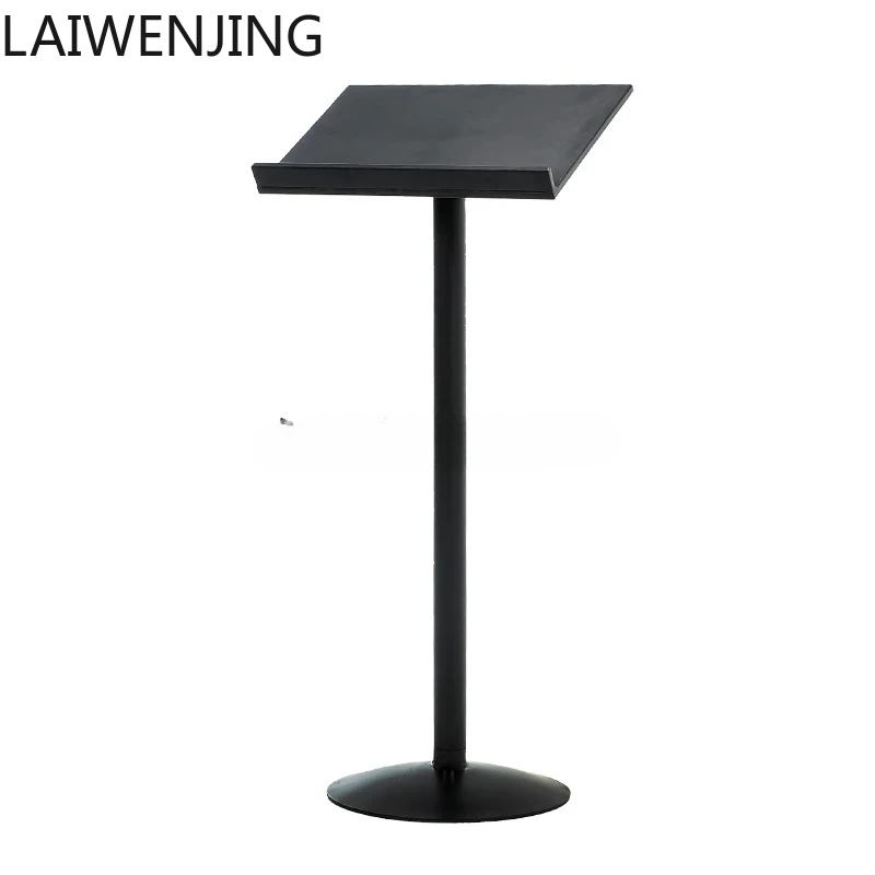 HLZ  recipe menu display stand music stand restaurant entrance vertical floor wrought iron stand