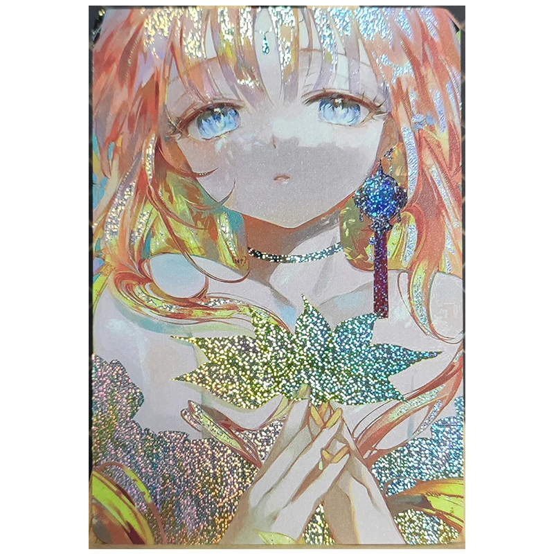 Anime Goddess Story DIY ACG Nilou Furina Misono Mika Laser Refraction Foil Toys for boys Collectible Cards Birthday Present