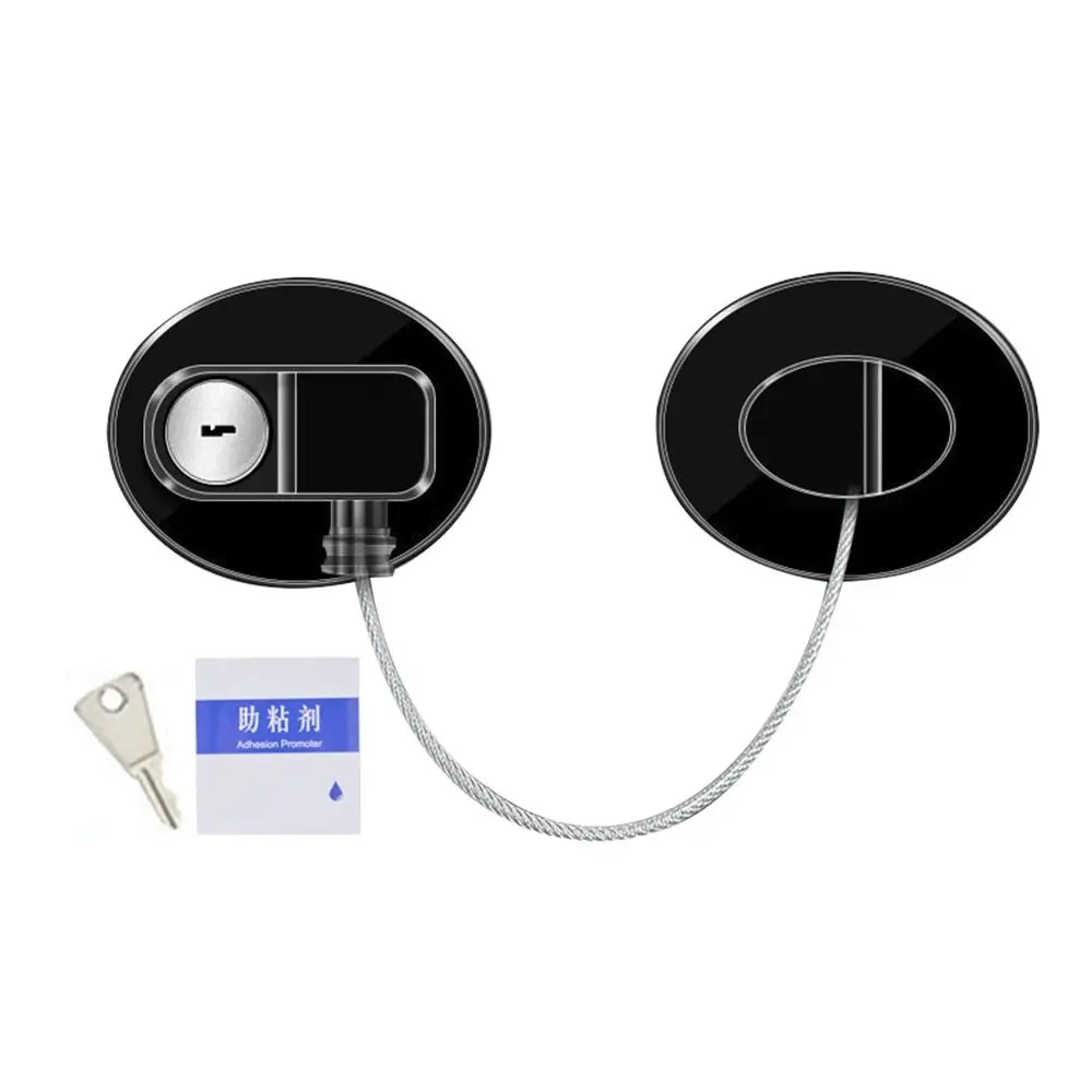 Strong Fixation Security Cable Window Lock Refrigerator Door Lock Unisex Protection Cabinet Lock  Safety Lock