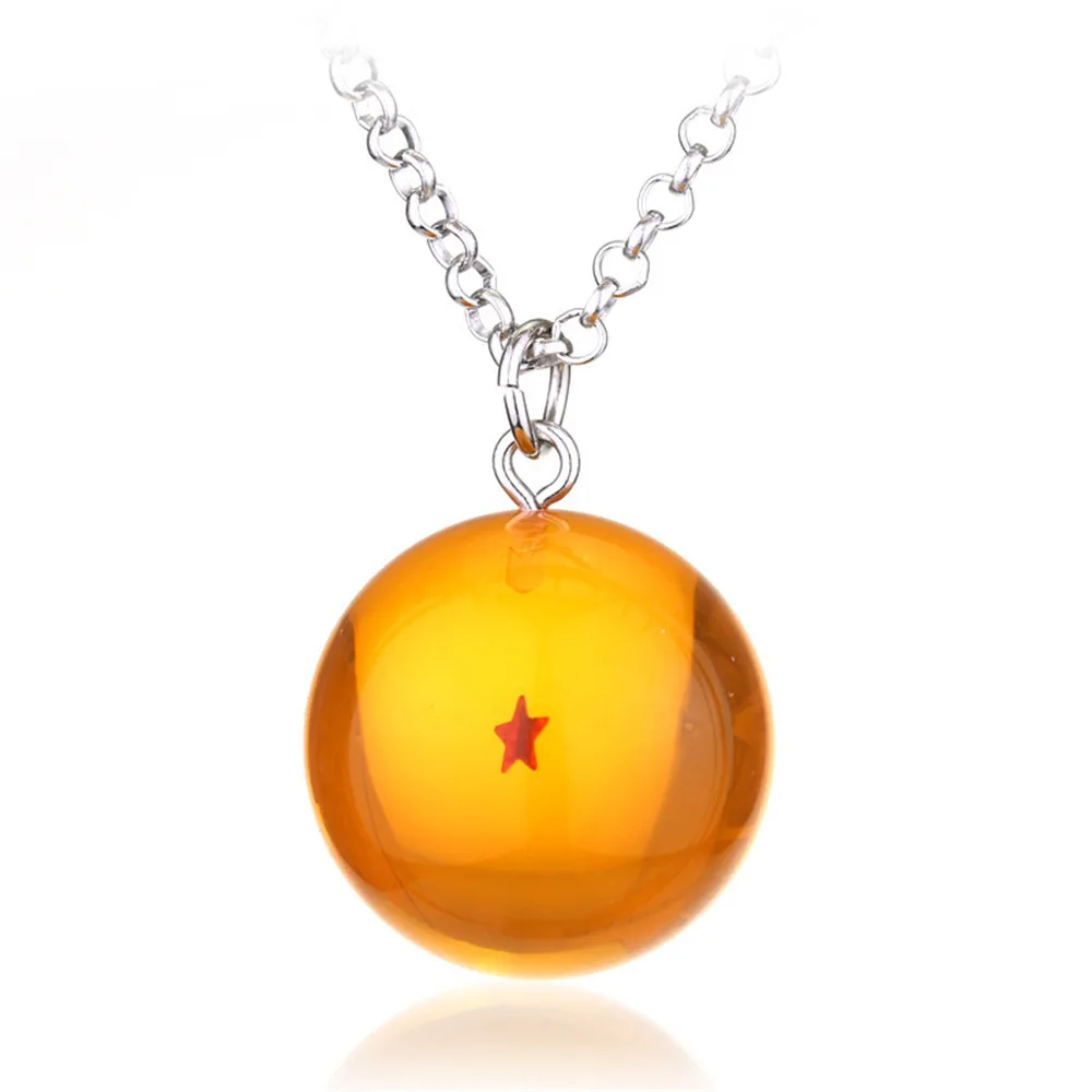 Anime Dragon Ball Crystal Ball 1-7 Star Son Goku Gift Figure Model Kids Toys Doll Necklace Keychain Pendant