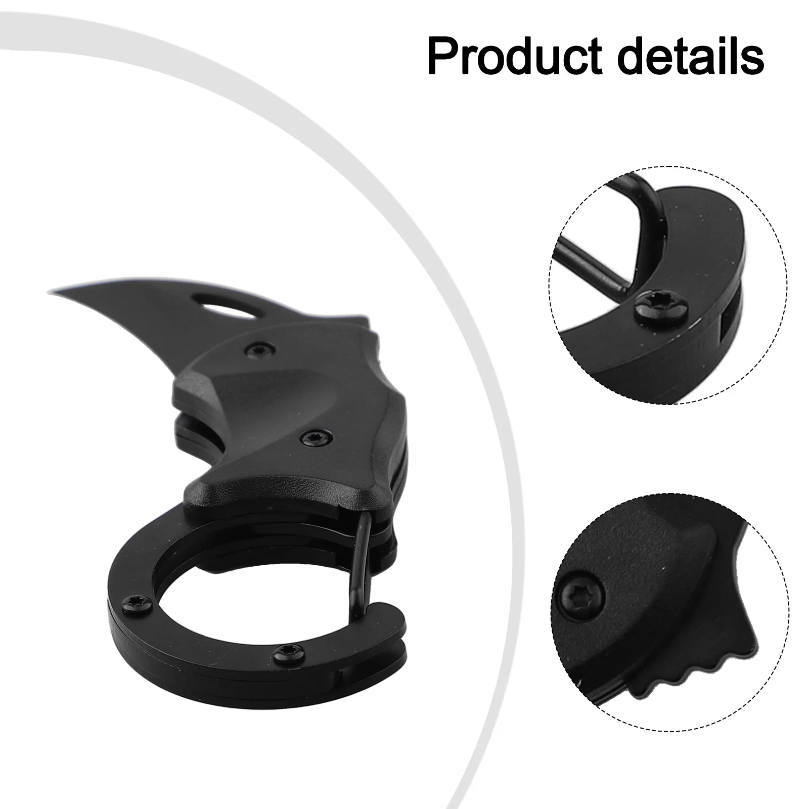 Mini Folding Cutter Carabiner Small Pocket Fox Self-Defense Folding Claw Knifes Carry Courier Keychain Open Box For Outdoor Tool