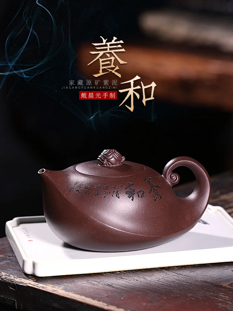 Canghu Tianxia Original Mine Purple Mud Yixing Sand Pot Pure Handmade Tea Household Kung Fu Set