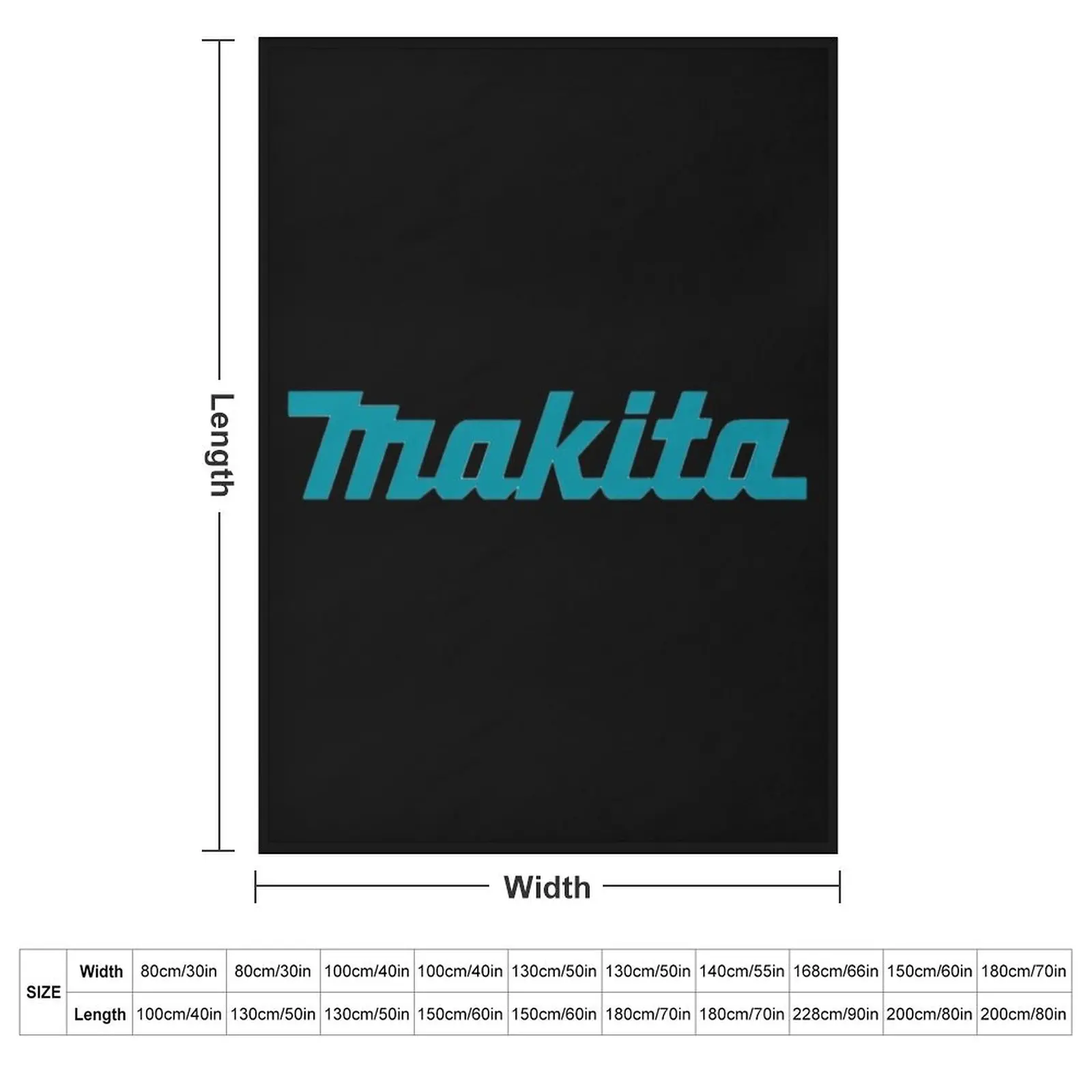 Makita Logo Throw Blanket Thermals For Travel For Decorative Sofa Loose Blankets