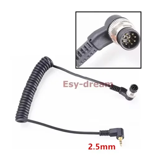 2.5mm/3.5mm Remote Shutter Release Cable Connecting Cord for Nikon D850 D810 D700 D800 D300S D300 D4 D3X D2 As 1N N1 DC0 Cable B