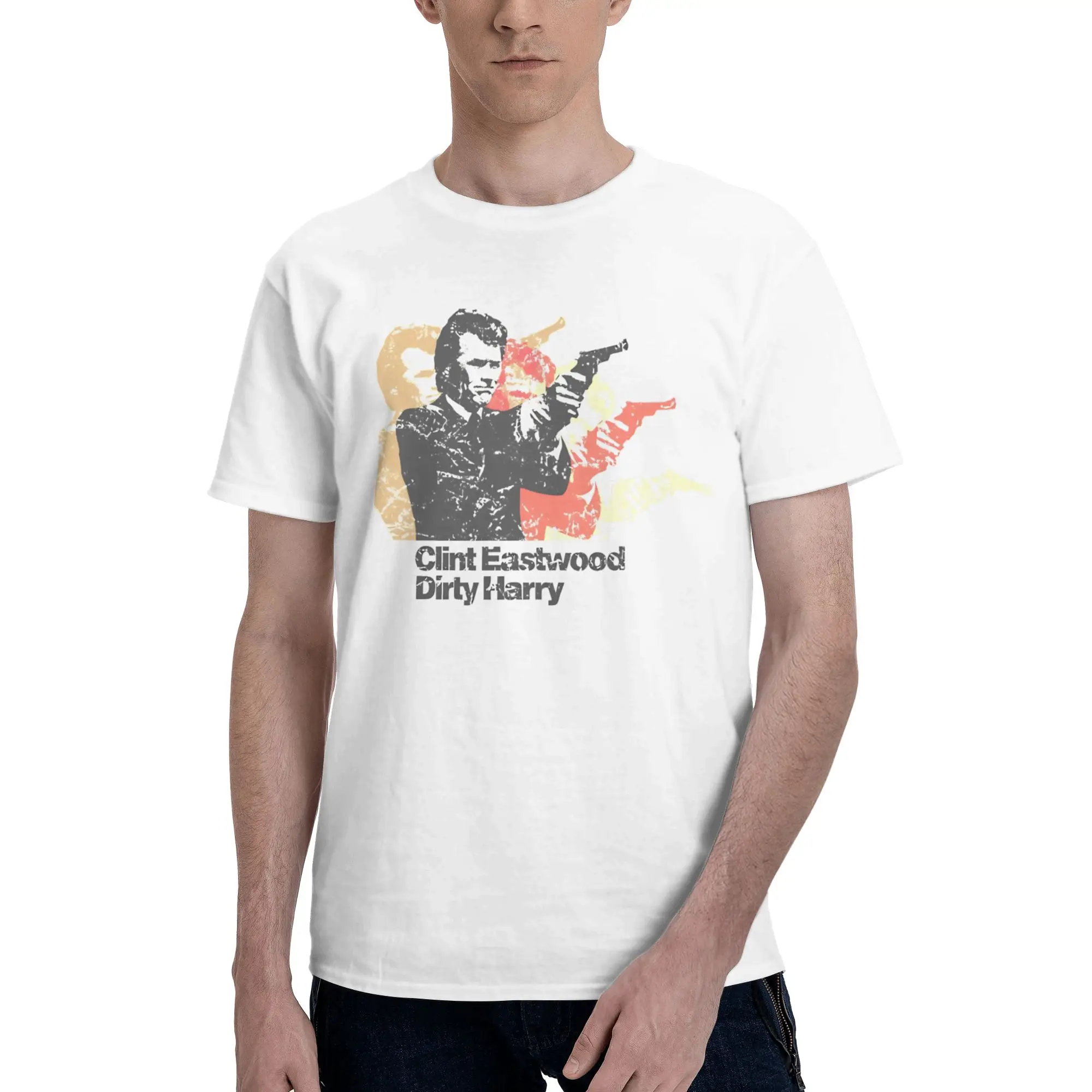 Men Women Dirty Harry Clint Eastwood T Shirt Cotton Printed Tee Shirts  Clothing Outfits