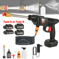 70BAR Cordless High Pressure Car Washer Spray Water Gun 200W Foam Generator Portable Car Washing Machine For Home Garden Cleanin